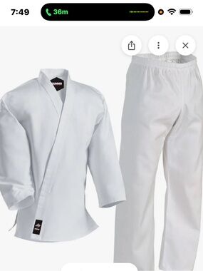 Kids  Century White Martial Arts Uniform Karate Gi -